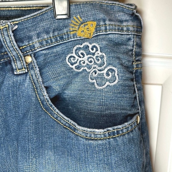 Vtg Ecko Unltd Jeans Mens 38 Embroidered Dragon Hip Hop Baggy Skater Grunge Y2K - Picture 4 of 10